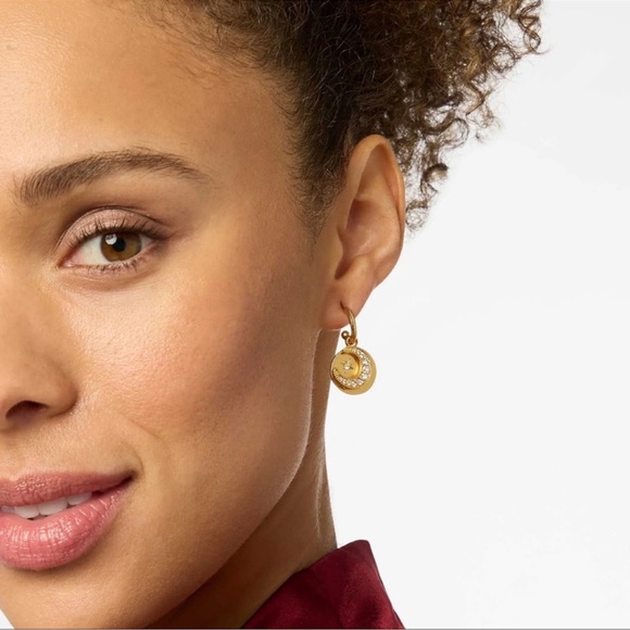 NWOT Julie Vos Luna 4-in 1 Charm Earring - Picture 2 of 11